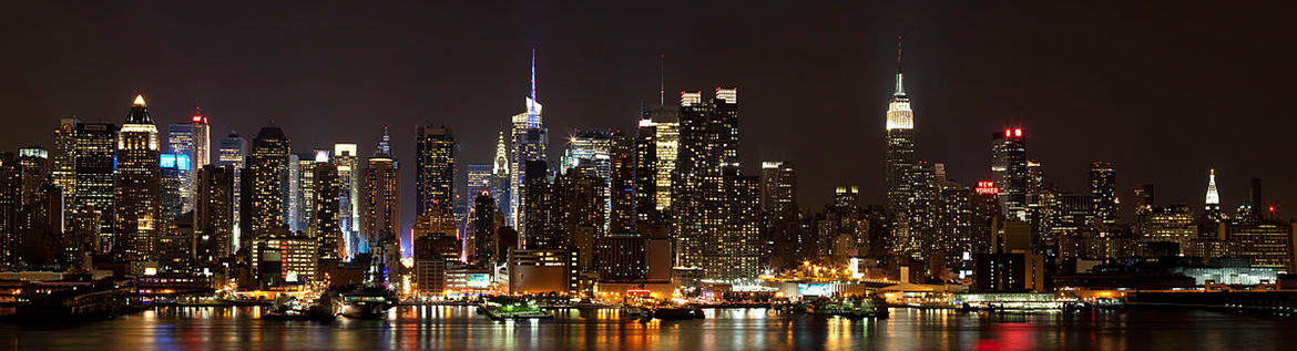 Панорама Манхэттена, Нью-Йорк, США